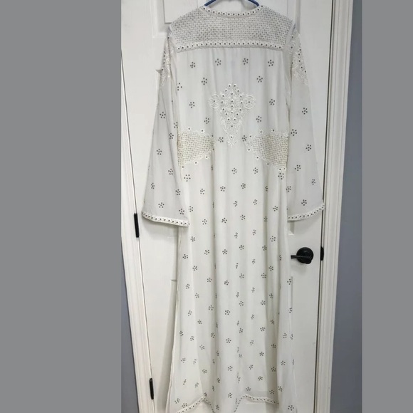 Ramy Brook Alister Bead Embroider Western Duster L - Picture 4 of 6